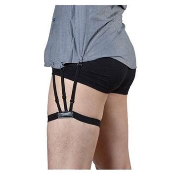 The thing you should do when wearing a garter belt is to put it around your waist. 1Pair Male Shirt Garters Stays Business Suspenders Braces ...