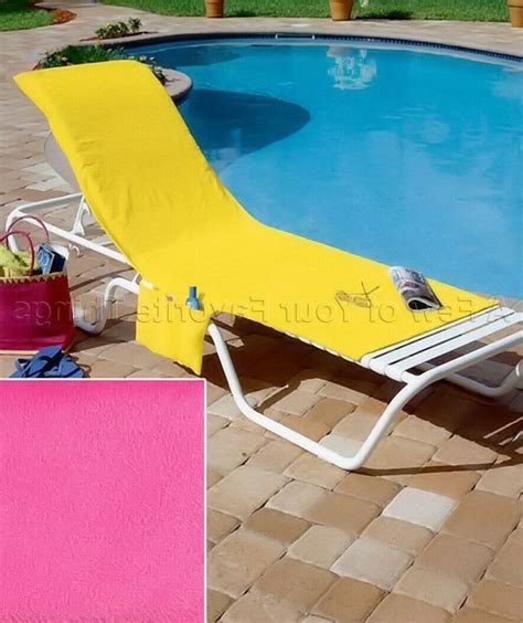 A plush lounge chair cover makes your poolside relaxation so much more enjoyable. Pink Cotton Terry Cloth Lawn Chair Lounge C