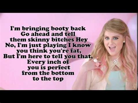 Because you know i'm all about that bass, 'bout that bass, no treble i'm all 'bout that bass, 'bout that bass, no treble i'm all 'bout that bass. Meghan Trainor All About That Bass'' Lyrics - YouTube