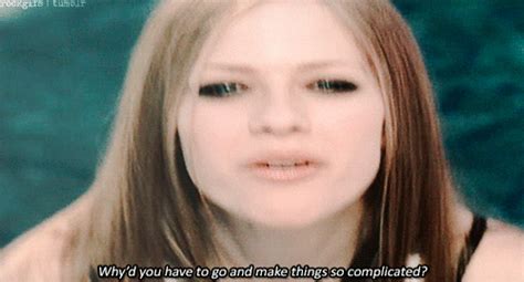 It's tough being a teenager, eh? Avril Lavigne GIF - Find & Share on GIPHY