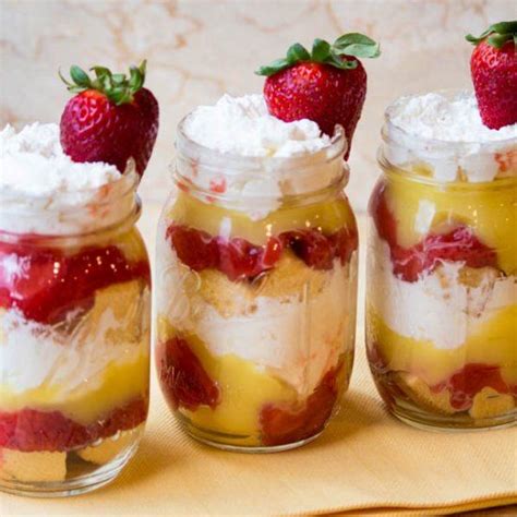 So i really love these strawberry shortcake parfaits! Strawberry Shortcake Parfaits in a Jar. A pretty, no-bake ...