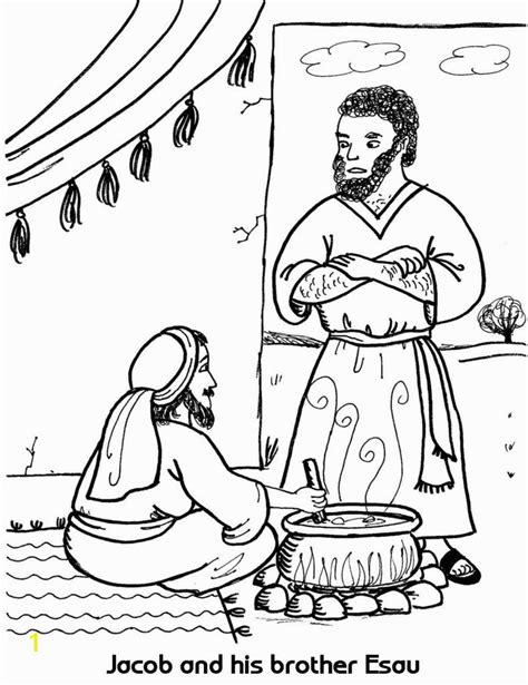 Print version (pdf) this month's featured fun and games. Jacob and Esau Reunite Coloring Page | divyajanani.org