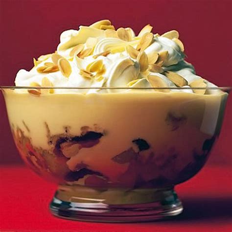 Mary's easy christmas trifle with dried fruit compôte and lashings of sherry can be made up to 2 days ahead and decorated with whipped cream. Recipes | Mary Berry