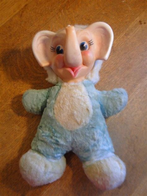 Tarra white stage from claudia's holidays. 1964 Vintage MY TOY 12" Plush Stuffed Elephant w/ Rubber ...