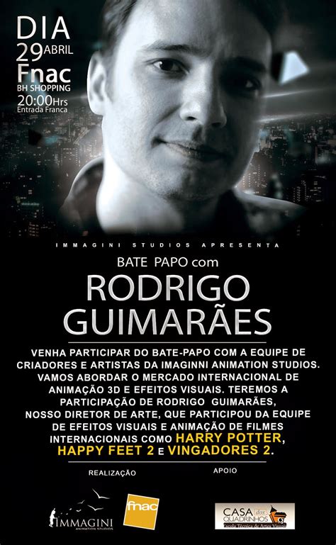 Soy un actor enamorado del cine y de la música. Casa dos Quadrinhos: Bate papo com Rodrigo Guimarães ...