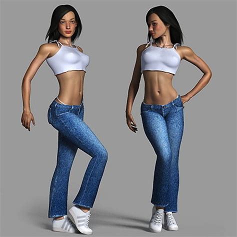 Royalty free license 3d models. woman-3d-model-free-rigged | RockThe3D