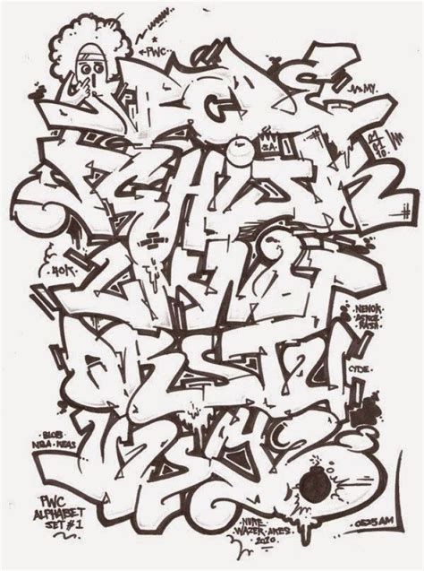Cara membuat huruf balok dan bayangan huruf balok. contoh grafiti huruf keren tahun baru | Graffiti wildstyle ...
