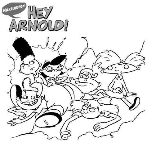 , arnold , animated , comedy , tv series , craig barlett , nickelodeon top hey arnold coloring sheet online in 2020 | Cartoon ...