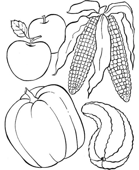 With your selected color, click on a part of a picture to fill it with that color. Free Harvest Coloring Pages To Print | Food coloring pages ...