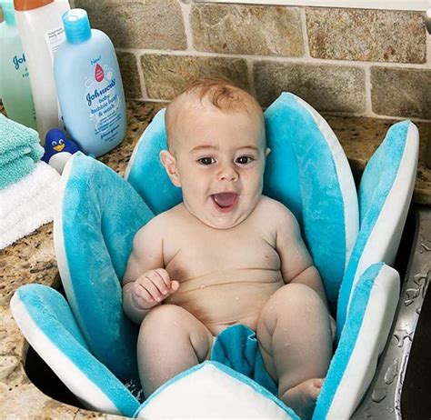 To give your baby a sponge bath, you'll need: Blooming Bath Baby Bath - NoveltyStreet