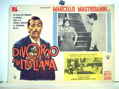 Ivid foto film 1961 divorzio all'italiana locandina. DIVORZIO ALL'ITALIANA MOVIE POSTER/DIVORCIO A LA ITALIANA ...