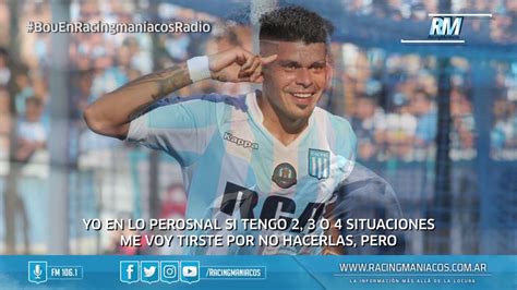 ¿los racing hoy cumple con el nivel de calidad que puedo esperar como cliente de pago en este rango de precios? Gustavo Bou: ''Ojalá pueda tener un tercer ciclo en Racing ...