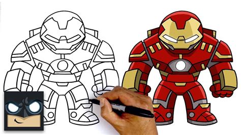 Iron man coloring pages for kids. How To Draw Hulkbuster | The Avengers - YouTube in 2020 ...