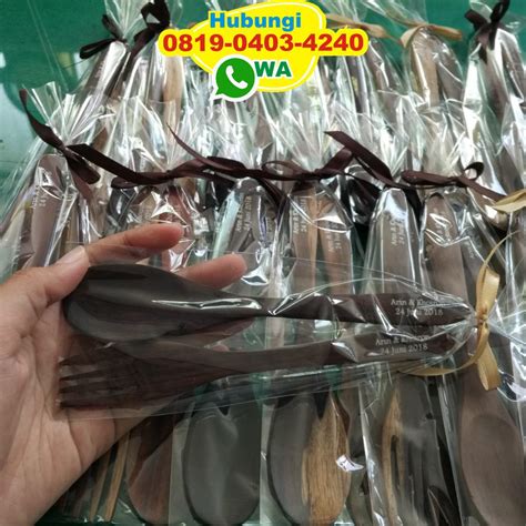 Telah terjual lebih dari 318. Sendok Garpu Kayu Naturaly | Souvenir Pernikahan