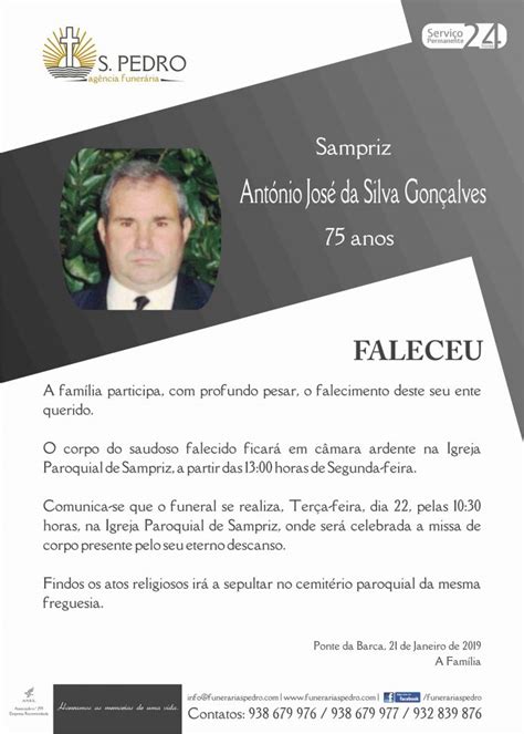 3,882 likes · 33 talking about this. António José da Silva Gonçalves - Funerária São pedro