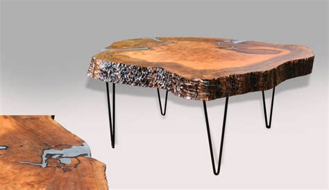 Krause modern industrial handcrafted mango wood coffee table, natural and black. African Ebony Coffee Table | Karongwe