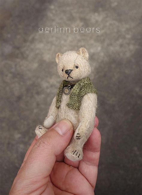 Antique miniature steiff mohair teddy bear 3 wire jointed all original cond. Matilda Miniature 3 3/4 Mohair Artist Teddy Bear from ...