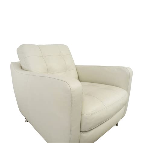 Well you're in luck, because here they come. 77% OFF - Natuzzi Natuzzi White Leather Chair & Ottoman ...