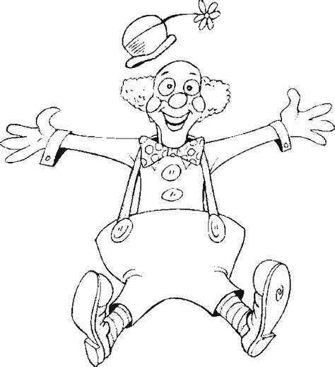 Coloriages clown colorier fr hellokids. Coloriage Un clown tout drôle dessin gratuit à imprimer