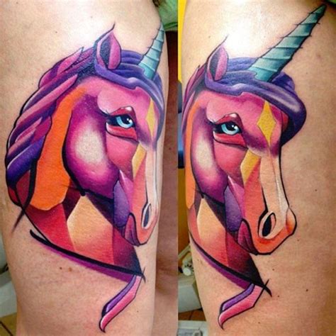 Let us have a look. 67 Intriguing Unicorn Tattoos Designs