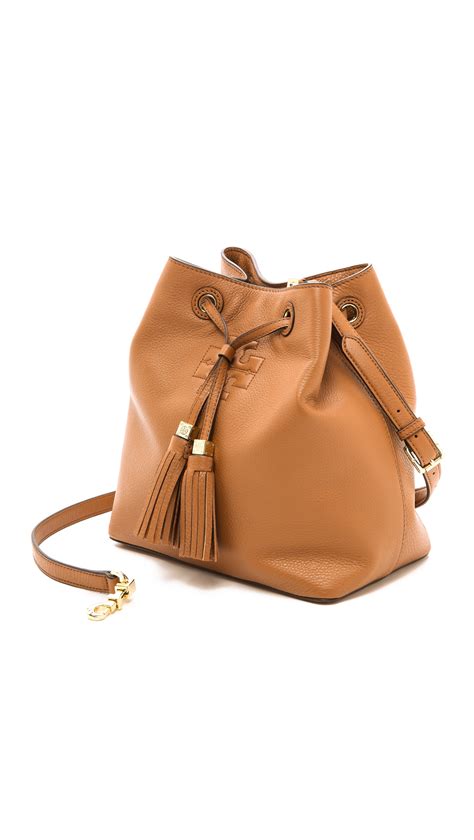 515 items on sale from $239. Tory Burch Thea Bucket Bag - Bark in Brown - Lyst
