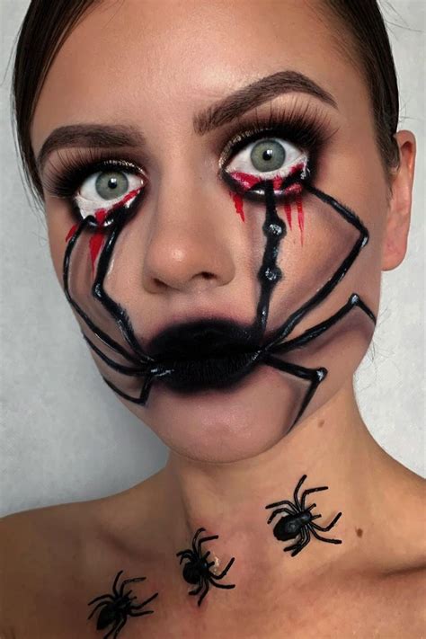 Pin the ends into the underside. Best Makeup Ideas for Halloween 2019 #fallmakeuplooks ...