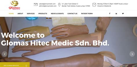Hana medic sdn bhd content, pages, accessibility, performance and more. Glomas Medic Sdn Bhd - Website design low price Malaysia ...
