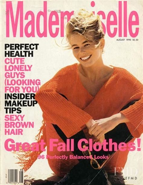 Claudia schiffer wurde am 25. Covers of Mademoiselle with Claudia Schiffer, 958 1990 ...