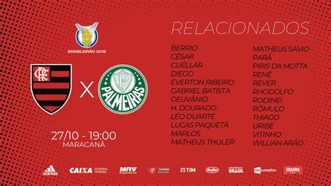 Confira as partidas de hoje, horários, resultados e. Flamengo divulga lista de relacionados para jogo contra o ...