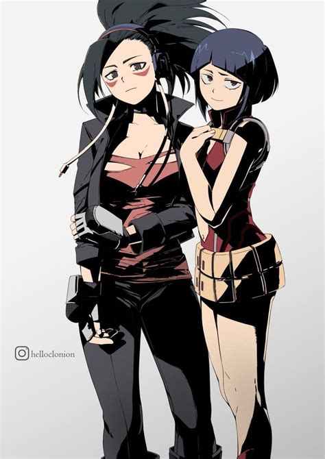 She definitely takes notice of momo and certainly seems more than commonly pleased by what she sees. Yaoyorozu Momo • Jirou Kyoka (@helloclonion) (com imagens ...