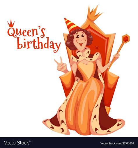 Here are some more high quality images from istock. Queen birthday celebration vector image on VectorStock ...