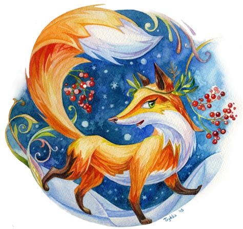 Watercolor fox by Tryklia | Watercolor fox, Watercolor illustration, Fox art