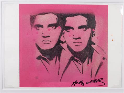 Obsessed with celebrity, consumer culture, and mechanical (re)production, pop artist andy warhol created some of the most iconic images of the 20th century. Andy Warhol Attributed: Double Elvis