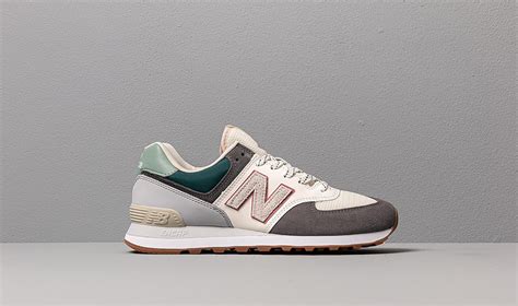 New balance ml574 mb2 men's grey. New Balance 574 Grey/ Off White/ Green in Gray for Men - Lyst