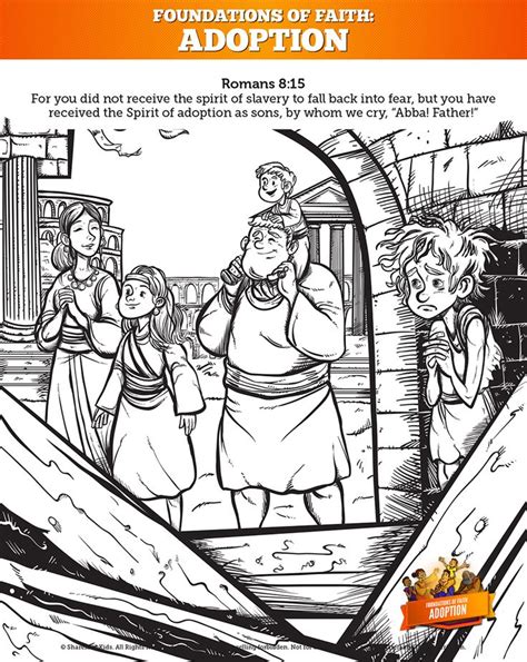 Coloring page with educational implication is a real treasure for parents: Romans 8 Adoption Bible Coloring Pages For Kids: Your kids ...