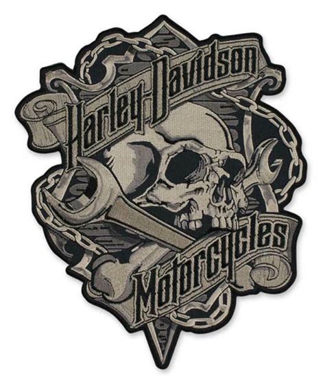 Davidson patches, images of vintage harley davidson motorcycles, how much is a vintage harley davidson, grey vintage harley davidson, gone tomorrow vintage harley davidson, cropped vintage harley. Harley-Davidson® Embroidered Grim Skull & Wrench Emblem ...