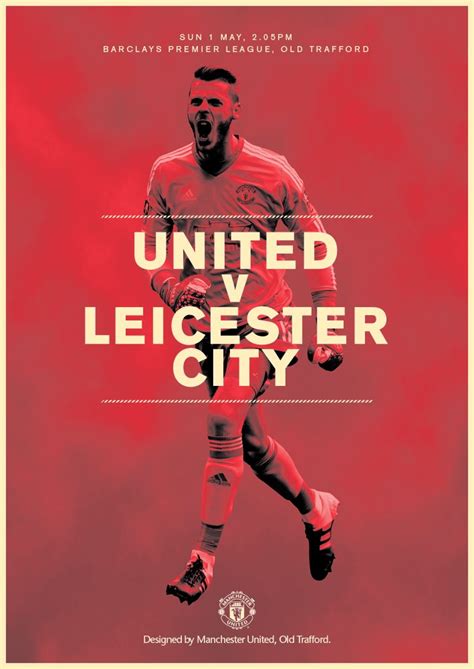 10 min psg 0 city 0. Official United v Leicester City Match Day Poster : reddevils