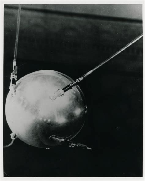 Sputnik i was launched october 4, 1957. Model of Sputnik I, the world's first artificial satellite ...