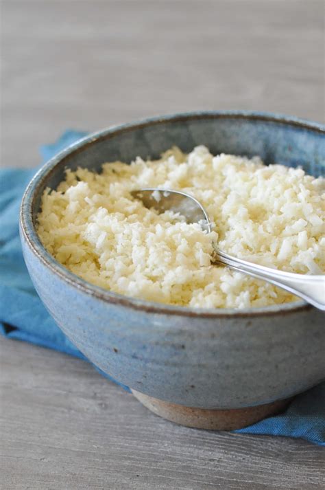 Do not cook cauliflower rice in water like you would normal rice. Basic Cauliflower Rice - Fed & Fit