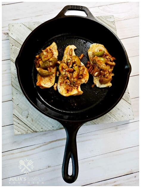These healthy chicken breast recipes are delicious, high in protein, full of flavor, and easy to make. Honeyed Fig and Pecan Chicken Breast - Julias Simply Southern