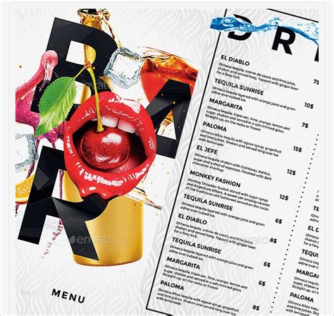 13 muster arbeitsvertrag 450 euro job kostenlos. Cocktailkarte Vorlage Best Of Professionelle Speisekarten ...