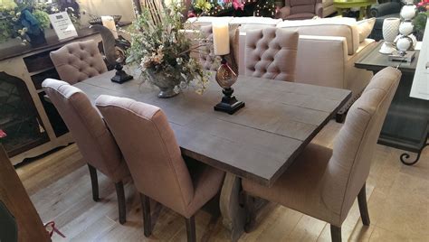 Dining room & bar furniture : Grey Dining Table w/ 6 Chairs WAS: $7470.50 NOW: $4000.00 | Diy dining table, Dining room design ...