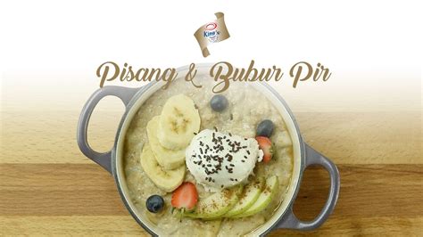 (ika letak sirap je sikit sebab nak bagi warna aiskrim cantik ) ✅daun pandan bagi stephen king. King's Pisang dan Bubur Pir | Ice cream recipes, Food