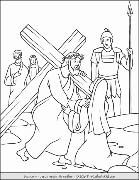 Lay out first half of stations in a line. Cross Coloring Pages for Kids Lovely Stations the Cross ...