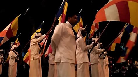 Buddhism focuses on personal spiritual development through inner truth. Buddhist flag bearers at Kandy Esala Perahera 2017 - YouTube