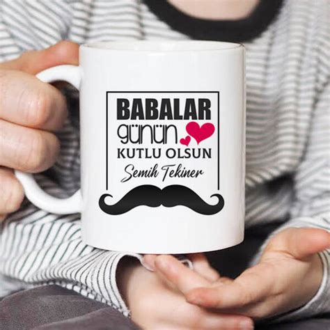 Babalar günü hediyesi ne olabilir? Babalar Günü Hediyesi İsimli Kupa Bardak - Hediyemen.com