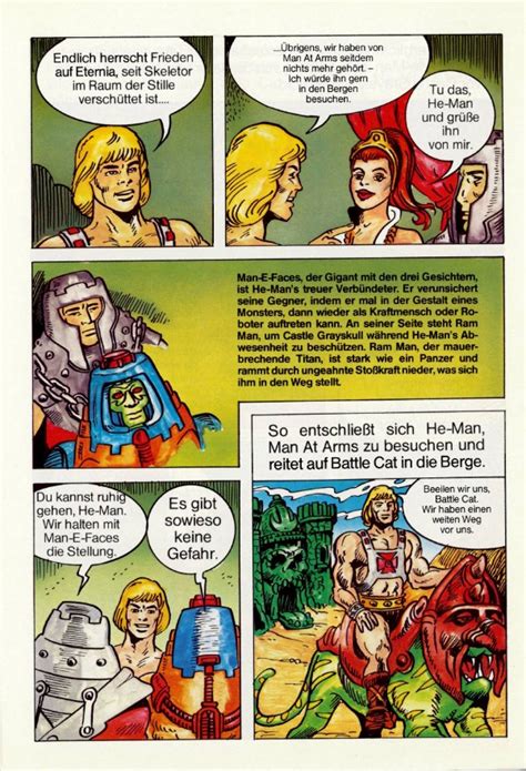 The world of eternia in the aftermath of skeletor's war on castle grayskull, which he has won after seizing grayskull and the surrounding city using a cosmic key developed by the locksmith gwildor. He-Man.org > Publishing > Comics > Germany - Mattel ...