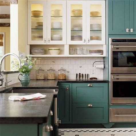 Here, the white upper cabinets blend into the tiled backsplash, a good trick for preventing. Cabinet Door Styles in 2018 - TOP TRENDS for NY Kitchens