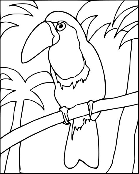 Toucan coloring pages suitable for toddlers, preschool and kindergarten kids. Toucan Coloring Pages - Best Coloring Pages For Kids