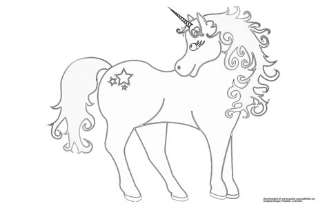 Kostenlose einhorn ausmalbilder von coloringws. Einhorn - Gratis Ausmalbild